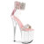 Pleaser FLAMINGO-827RS Sandalias Plataforma Tono Claro pedrería Plata rosa pastel EU-35 / US-5