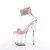 Pleaser FLAMINGO-827RS Sandalias Plataforma Tono Claro pedrería Plata rosa pastel EU-35 / US-5
