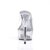 Pleaser Zapato Abierto DELIGHT-601 Plata Transparente EU-35 / US-5