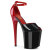 Pleaser FLAMINGO-868 Sandalias de Plataforma Rojo Negro EU-35 / US-5