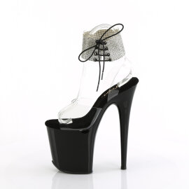 Pleaser FLAMINGO-891-2RS Sandalias de Plataforma Negro Tono Claro EU-35 / US-5