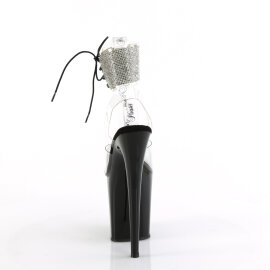 Pleaser FLAMINGO-891-2RS Sandalias de Plataforma Negro Tono Claro EU-35 / US-5