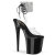 Pleaser FLAMINGO-891-2RS Sandalias de Plataforma Negro Tono Claro EU-35 / US-5