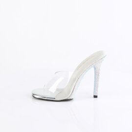 Fabulicious GALA-01 Zuecos DM Tono Claro pedrería plata EU-41 / US-11
