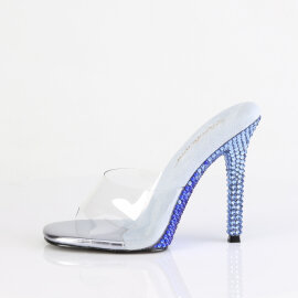 Fabulicious GALA-01DMM Zuecos Tono Claro pedrería Azul EU-35 / US-5