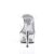 Pleaser Zapato Abierto DELIGHT-602 Plata Transparente EU-37 / US-7