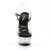 Pleaser Sandalia de Tacón DELIGHT-608 Negro Transparente EU-37 / US-7