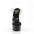 Pleaser Sandalia de Tacón DELIGHT-608 Negro Transparente EU-40 / US-10