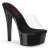 Pleaser GLEAM-601 Zuecos con Plataforma Negro transparente Transparente EU-37 / US-7
