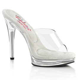 Fabulicious GLORY-501 Zuecos Transparente EU-41 / US-11