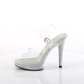 Fabulicious GLORY-508DM Sandalias Tono Claro pedrería Plata EU-35 / US-5