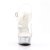 Pleaser Sandalia de Tacón DELIGHT-608 Plata Transparente EU-36 / US-6