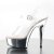 Pleaser Sandalia de Tacón DELIGHT-608 Plata Transparente Metalizado EU-35 / US-5