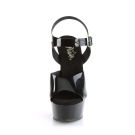 Pleaser Sandalia de Tacón DELIGHT-608N Negro EU-35...