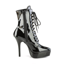 Devious INDULGE-1020 Botines con Plataforma Charol Negro EU-43 / US-13