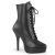 Devious INDULGE-1020 Botines con Plataforma Piel Sintética Negro EU-41 / US-11