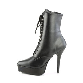 Devious INDULGE-1020 Botines Plataforma Piel Sintética Negro EU-44 / US-14