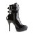 Devious INDULGE-1026 Botines con Plataforma Charol Negro EU-43 / US-13