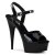 Pleaser Sandalia de Tacón DELIGHT-609 Negro Charol EU-35 / US-5