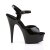 Pleaser Sandalia de Tacón DELIGHT-609 Negro Charol EU-36 / US-6