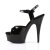 Pleaser Sandalia de Tacón DELIGHT-609 Negro Charol EU-38 / US-8