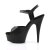 Pleaser Sandalia de Tacón DELIGHT-609 Negro Cuero Sintético EU-35 / US-5