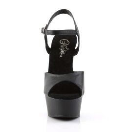 Pleaser Sandalia de Tacón DELIGHT-609 Negro Cuero...