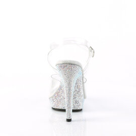Fabulicious LIP-108DM Sandalias Tono Claro pedrería Plata EU-39 / US-9
