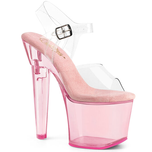 Pleaser LOVESICK-708T Sandalias de Plataforma rosa Ahumado EU-35 / US-5