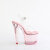 Pleaser LOVESICK-708T Sandalias de Plataforma rosa Ahumado EU-35 / US-5