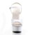 Pleaser Sandalia de Tacón DELIGHT-609 Blanco Charol EU-35 / US-5