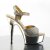 Pleaser Sandalia de Tacón DELIGHT-609G Dorado Metalizado Cromo EU-40 / US-10