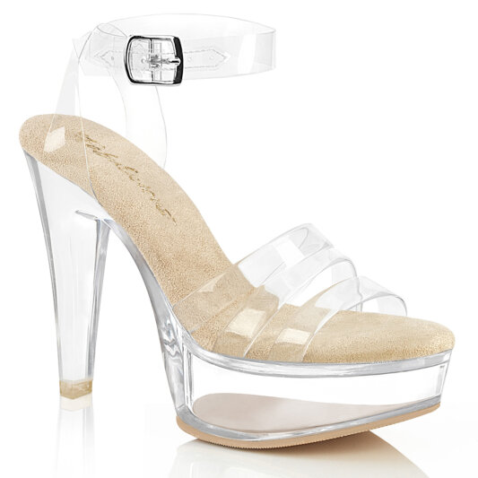 Fabulicious MARTINI-505 Sandalias con Plataforma Beige Tono Claro EU-38 / US-8