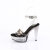 Fabulicious MARTINI-505 Sandalias de Plataforma Negro Ahumado EU-38 / US-8