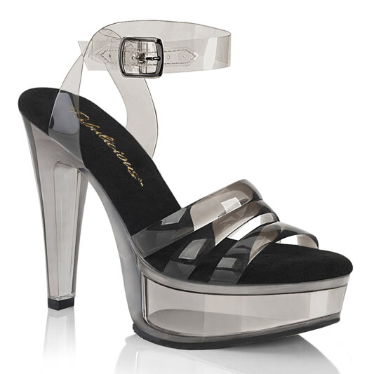 Fabulicious MARTINI-505 Sandalias de Plataforma Negro Ahumado EU-39 / US-9