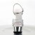 Pleaser Sandalia de Tacón DELIGHT-609G Plata Multi Purpurina Metalizado EU-35 / US-5