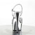 Pleaser Sandalia de Tacón DELIGHT-609G Plata Multi Purpurina Metalizado EU-35 / US-5