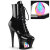 Pleaser MOON-1020DIA Botines Plataforma Piel Sintética Negro EU-37 / US-7