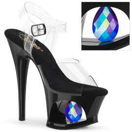 Pleaser MOON-708DIA Sandalias de Plataforma Charol Negro...