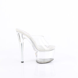 Pleaser PASSION-701 Zuecos con Plataforma Transparente EU-39 / US-9