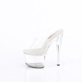 Pleaser PASSION-701 Zuecos con Plataforma Transparente EU-41 / US-11
