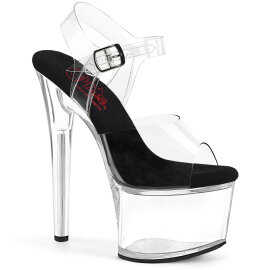 Pleaser PASSION-708 Sandalias de Plataforma Negro...