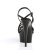 Pleaser Sandalia de Tacón DELIGHT-613 Negro Charol EU-37 / US-7