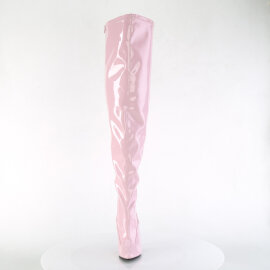 Pleaser SEDUCE-3000WC Botas por encima de la rodilla Charol rosa pastel EU-37 / US-7