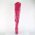 Pleaser SEDUCE-3000WC Botas por encima de la rodilla Charol Rosa EU-37 / US-7
