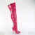 Pleaser SEDUCE-3000WC Botas por encima de la rodilla Charol Rosa EU-37 / US-7