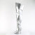 Pleaser SEDUCE-3000WC Botas por encima de la rodilla Piel Sintética metalizada Plata EU-37 / US-7