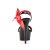 Pleaser Sandalia de Tacón DELIGHT-615 Negro Rojo EU-38 / US-8