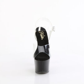 Pleaser SKY-308CRS Sandalias Plataforma Tono Claro pedrería Negro EU-37 / US-7