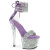 Pleaser SKY-327RSI Sandalias Plataforma pedrería plata lavanda EU-39/US-9